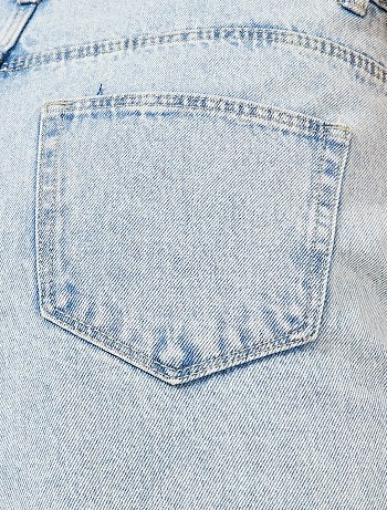 Calças de ganga largas de corte curto - Kiabi