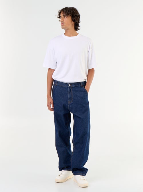 Calças de ganga largas estilo baggy com bolsos italianos - Kiabi