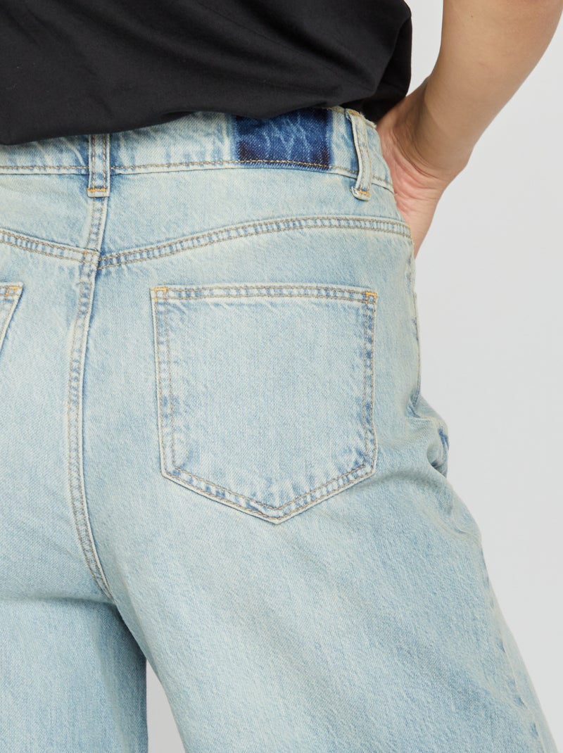 Calças de ganga largas / wide-leg AZUL - Kiabi