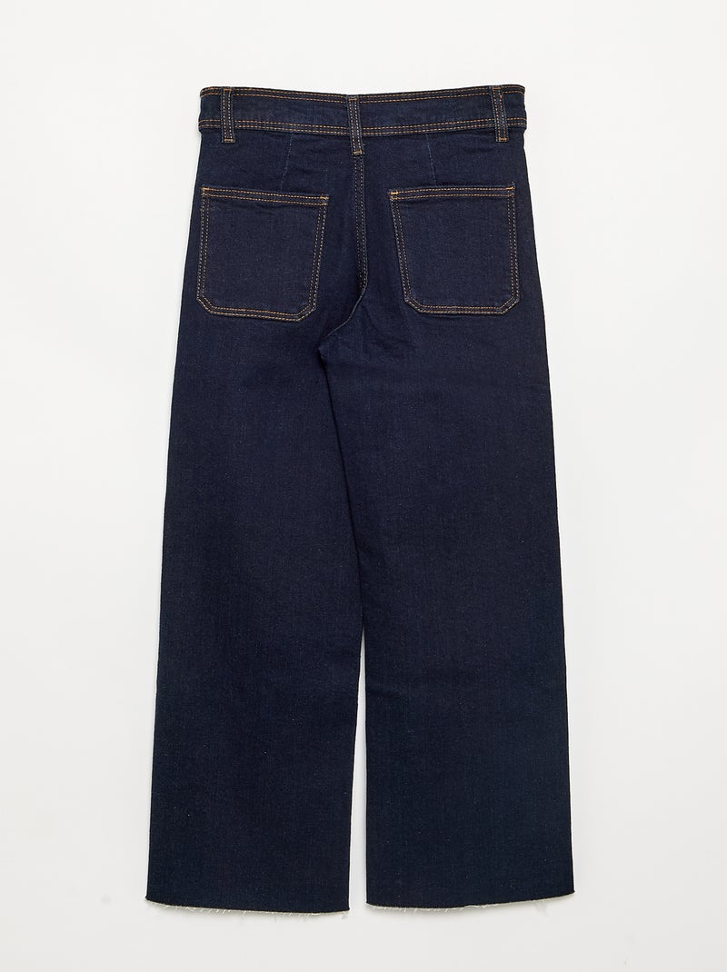 Calças de ganga largas / wide-leg Azul - Kiabi