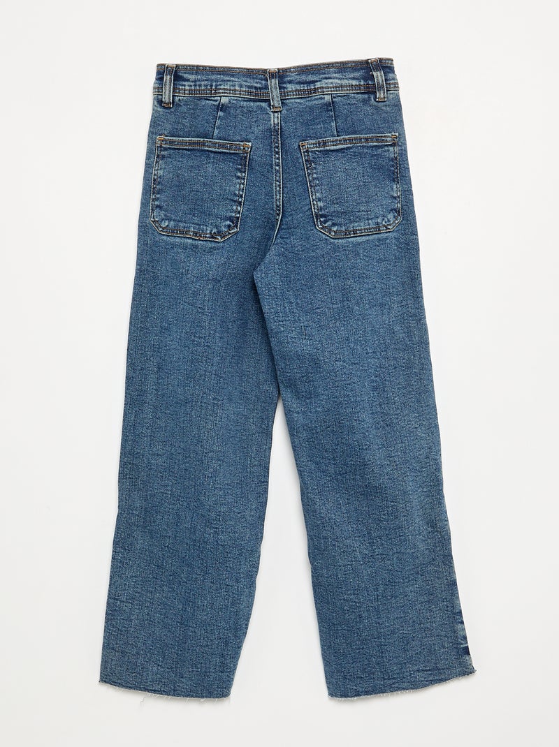 Calças de ganga largas / wide-leg Azul - Kiabi