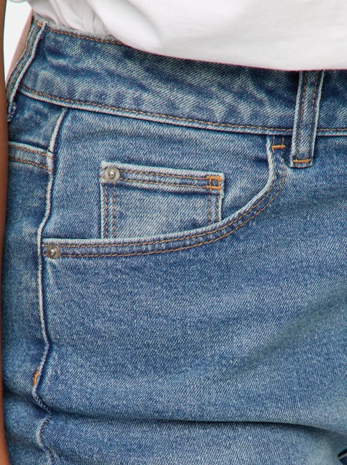 Calças de ganga mom com 5 bolsos L34 - Kiabi