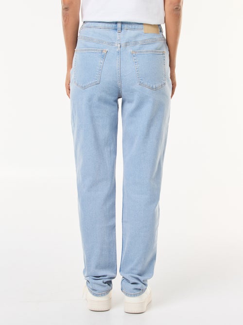 Calças de ganga mom com 5 bolsos L34 - Kiabi