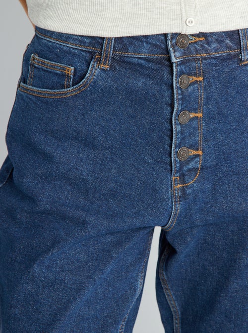 Calças de ganga mom com cintura muito subida - L28 - Kiabi