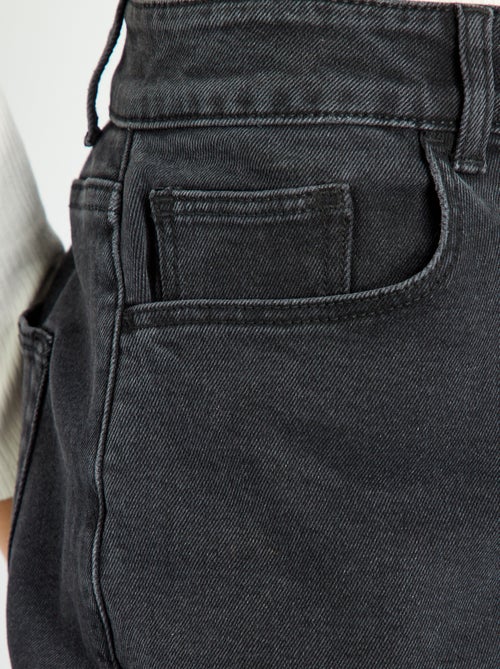 Calças de ganga mom com cintura muito subida - L28 - Kiabi