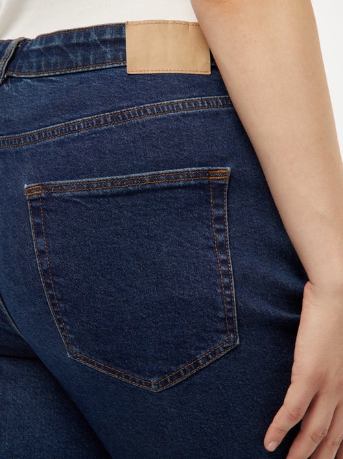 Calças de ganga mom com cintura subida  - L28 - Kiabi