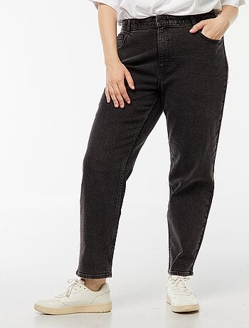 Calças de ganga mom com cintura subida - L30