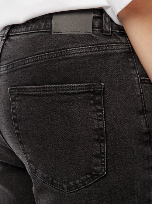 Calças de ganga mom com cintura subida e 5 bolsos - L32 - Kiabi