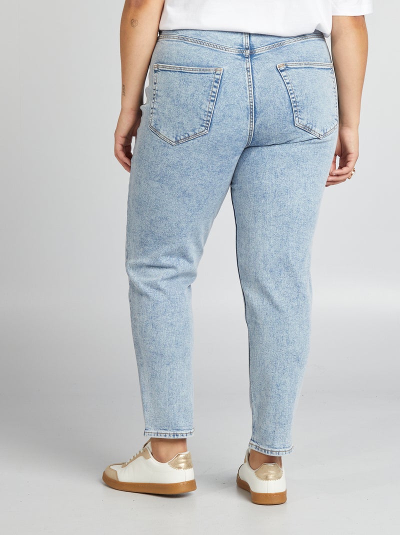 Calças de ganga mom fit - L30 AZUL - Kiabi