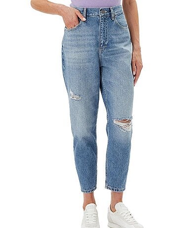 Calças de Ganga Mom Fit Azuis Tommy Hilfiger para Mulher