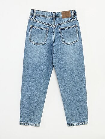 Calças de ganga mom fit com strass