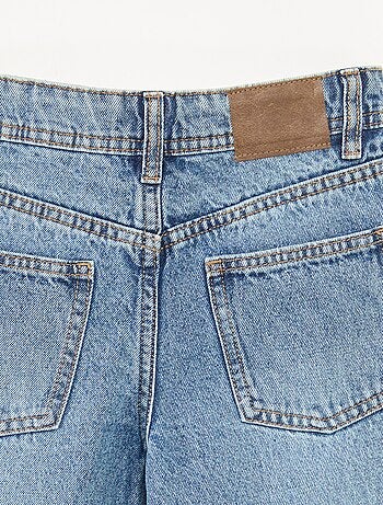 Calças de ganga mom fit com strass