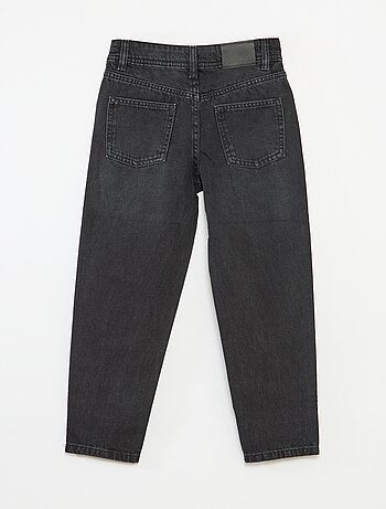 Calças de ganga mom fit com strass