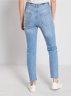 Calças de ganga mom slim destroy - Kiabi