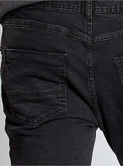 Calças de ganga motard skinny - Kiabi