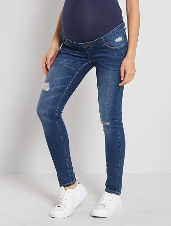 Calças de ganga pré-mamã corte slim - Kiabi