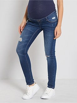 Calças de ganga pré-mamã corte slim - Kiabi