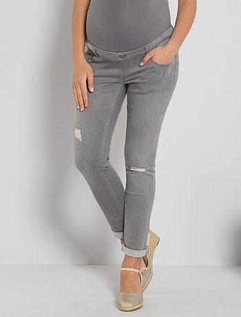 Futura mamã - Calças de ganga pré-mamã corte slim - Kiabi
