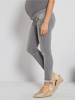 Calças de ganga pré-mamã corte slim - Kiabi