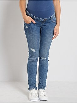 Calças de ganga pré-mamã corte slim - Kiabi