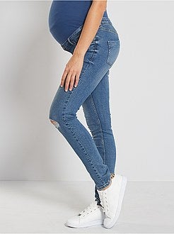 Calças de ganga pré-mamã corte slim - Kiabi