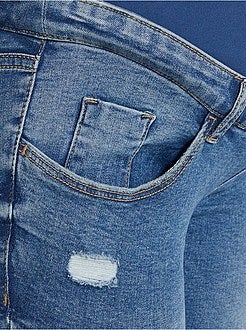 Calças de ganga pré-mamã corte slim - Kiabi