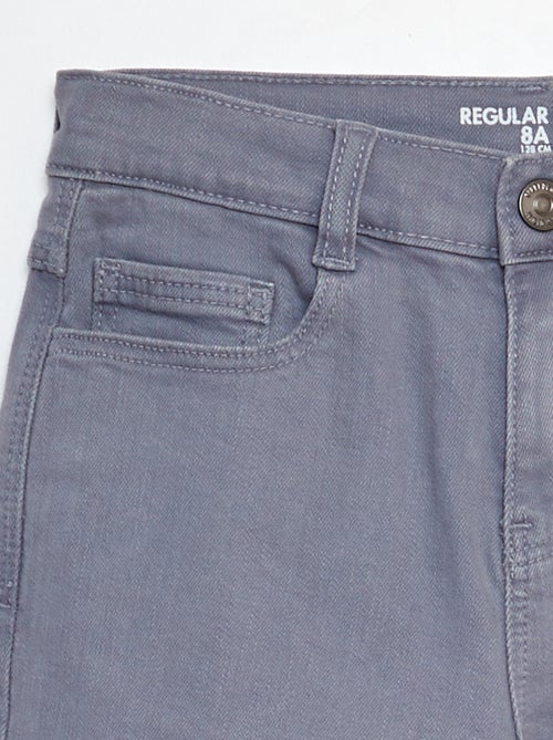 Calças de ganga regular corte a direito - Kiabi