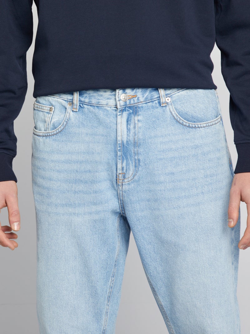 Calças de ganga regulares - L36 AZUL - Kiabi