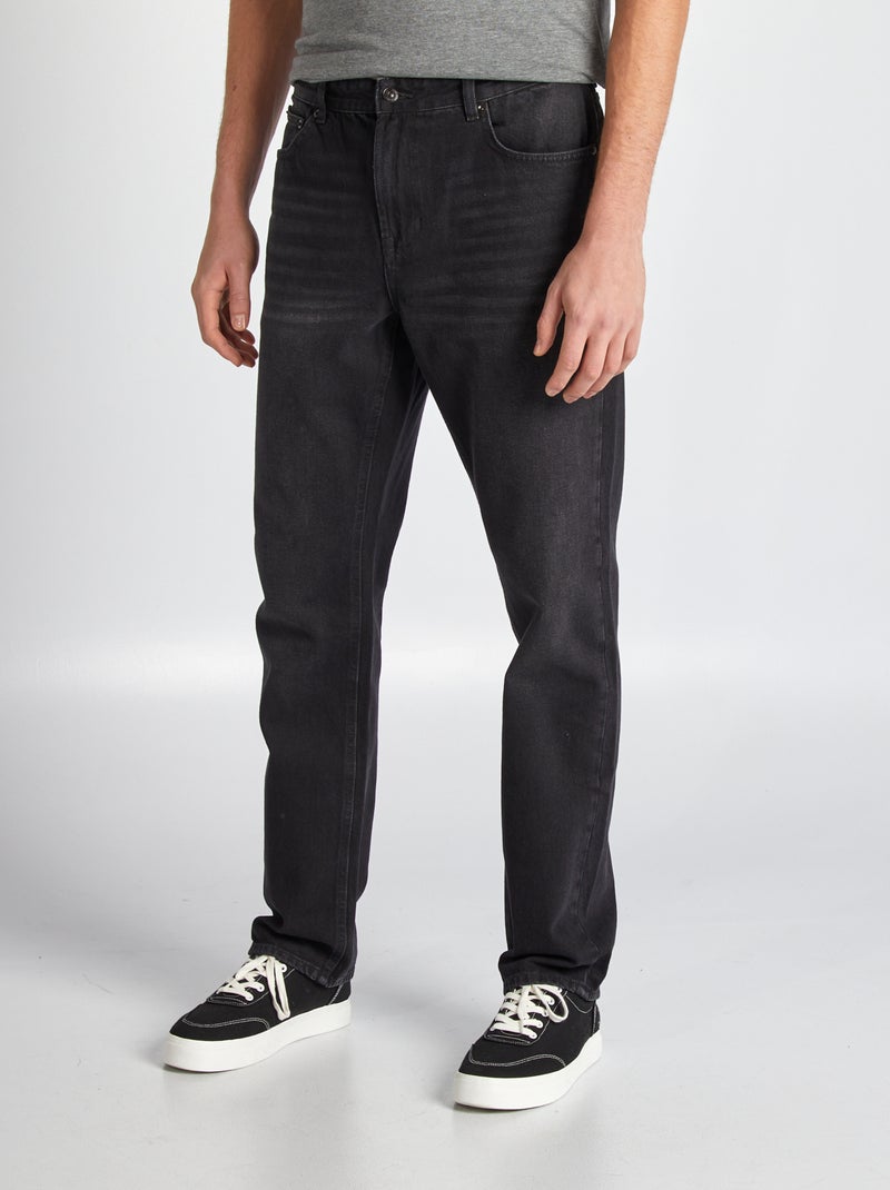 Calças de ganga regulares - L38 CINZA - Kiabi