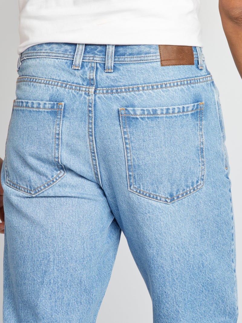 Calças de ganga regulares AZUL - Kiabi