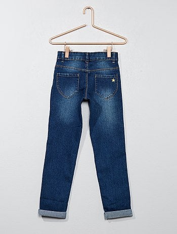 Menina 3-12 anos - Calças de ganga regulares - Kiabi