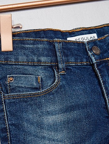 Menina 3-12 anos - Calças de ganga regulares - Kiabi