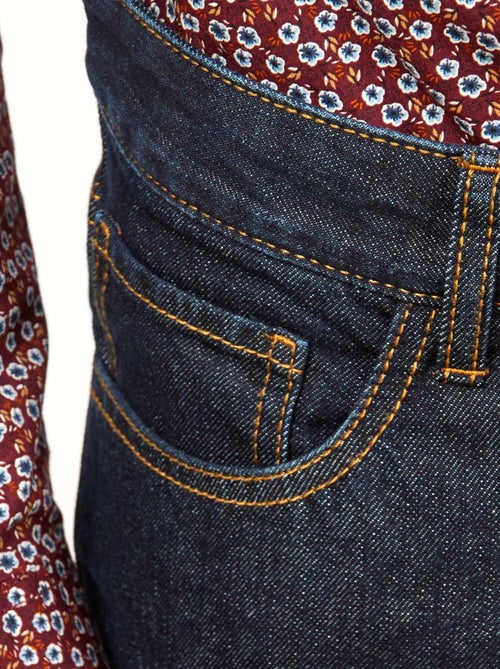 Calças de ganga regulares brutas - Kiabi