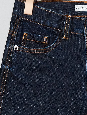 Calças de ganga regulares com 5 bolsos - Kiabi