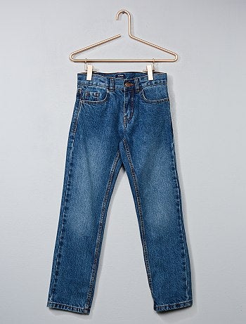 Calças de ganga regulares com 5 bolsos - Kiabi