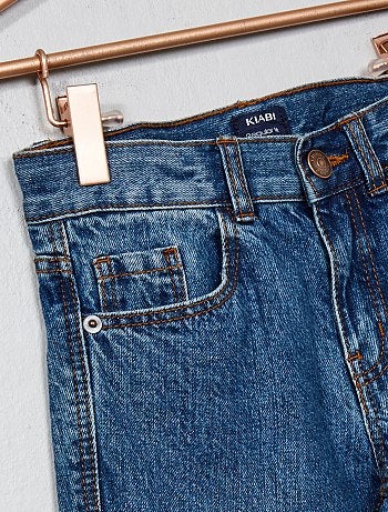 Calças de ganga regulares com 5 bolsos - Kiabi