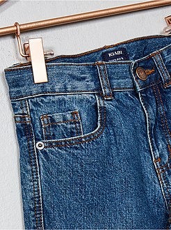 Calças de ganga regulares com 5 bolsos - Kiabi