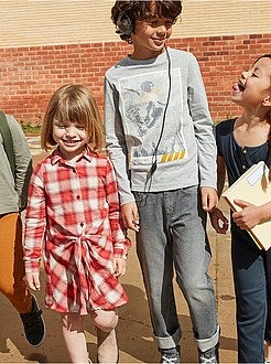 Calças de ganga regulares com 5 bolsos - Kiabi