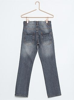 Calças de ganga regulares com 5 bolsos - Kiabi