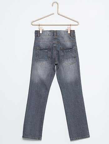 Calças de ganga regulares com 5 bolsos - Kiabi