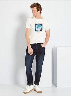 Calças de ganga regulares de conceção ecológica - Kiabi