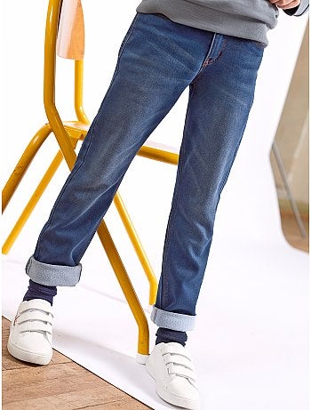 calças de ganga regulares de efeito deslavado - Kiabi