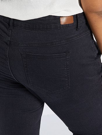 Calças de ganga regulares de ganga elástica comprimento 75 cm - Kiabi