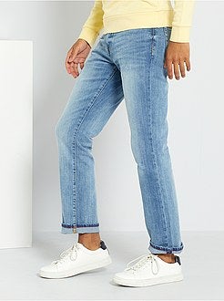 Calças de ganga regulares em ganga de algodão - Kiabi