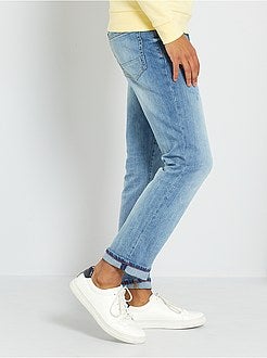 Calças de ganga regulares em ganga de algodão - Kiabi