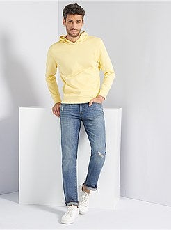 Calças de ganga regulares em ganga de algodão - Kiabi