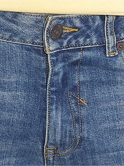 Calças de ganga regulares em ganga de algodão - Kiabi