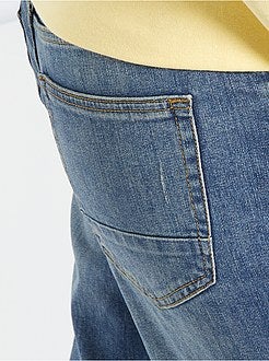 Calças de ganga regulares em ganga de algodão - Kiabi