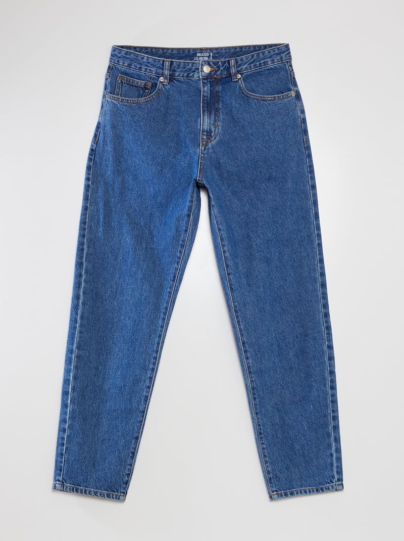 Calças de ganga relaxed fit AZUL - Kiabi