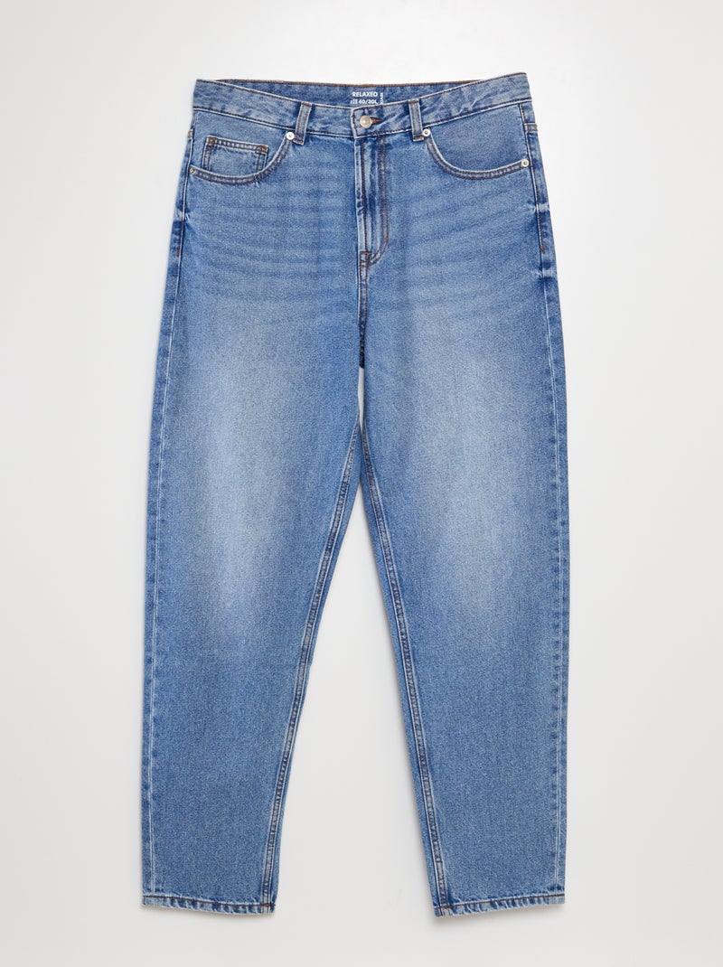 Calças de ganga relaxed fit AZUL - Kiabi